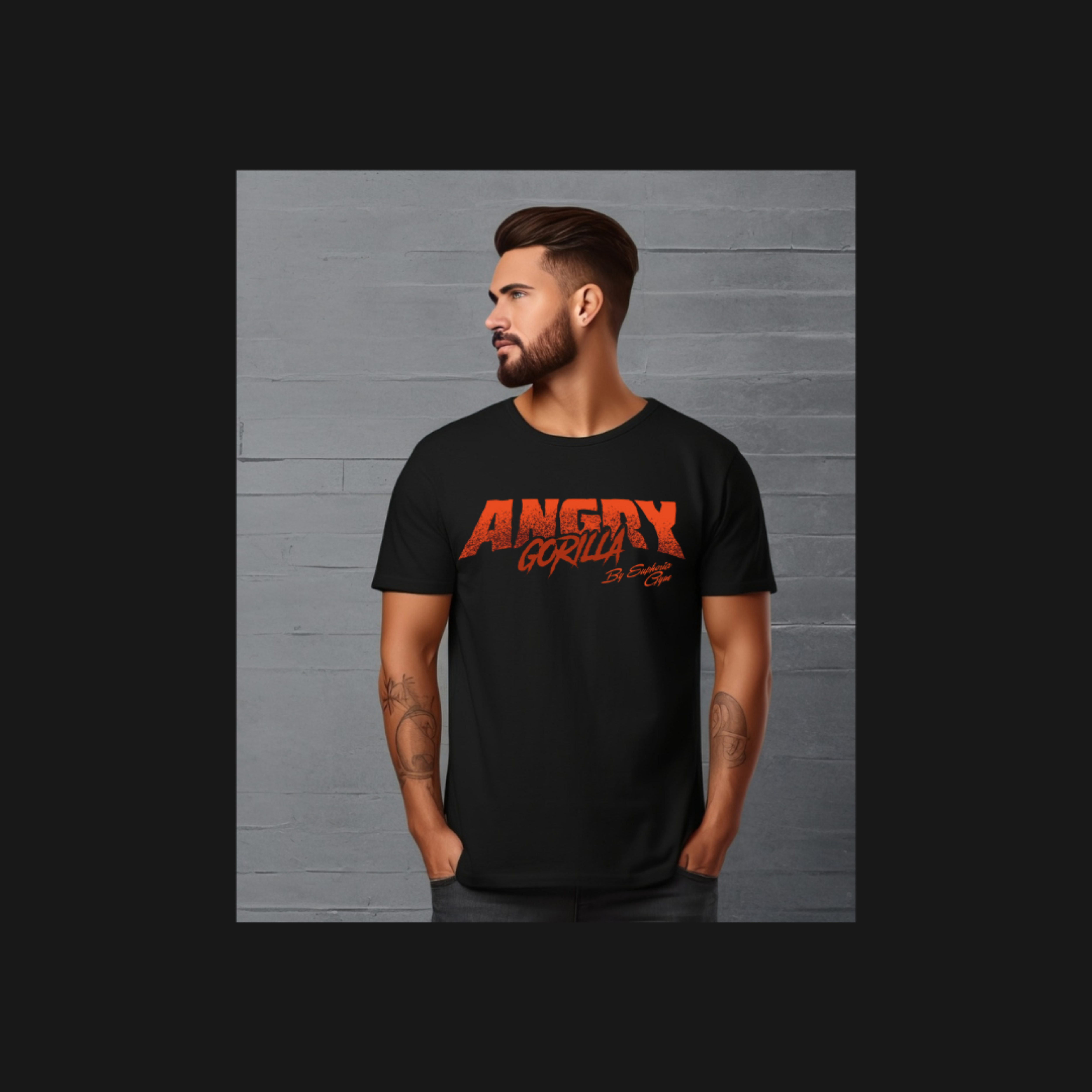 Unleash intensity with the Angry Gorilla Original T-Shirt. Featuring bold graphics and gym-ready comfort, it's made for those who train hard and live louder.